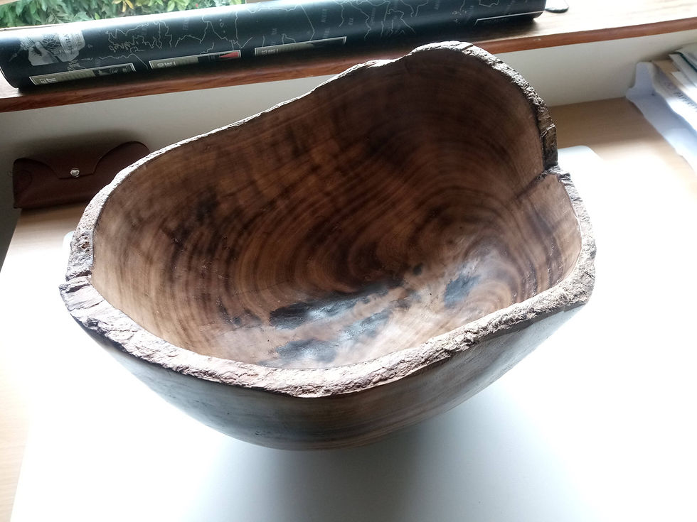 Thumbnail: Carved Wooden Bowl