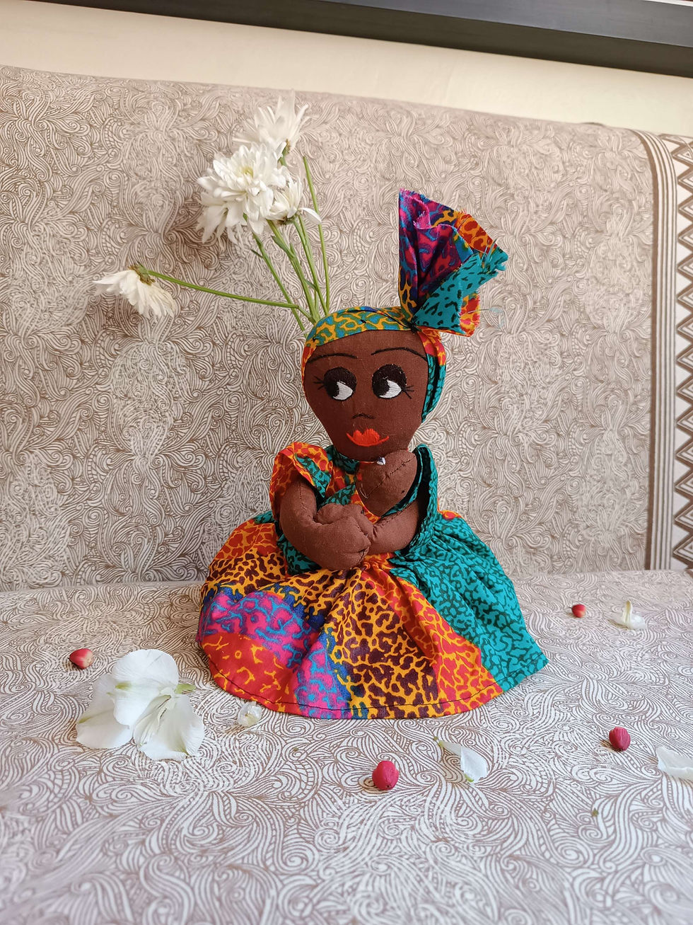 Miniatura: African Black Dolls with Babies