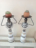 Thumbnail: Welded Metal Figurines | Candle Holders | Maasai Couple