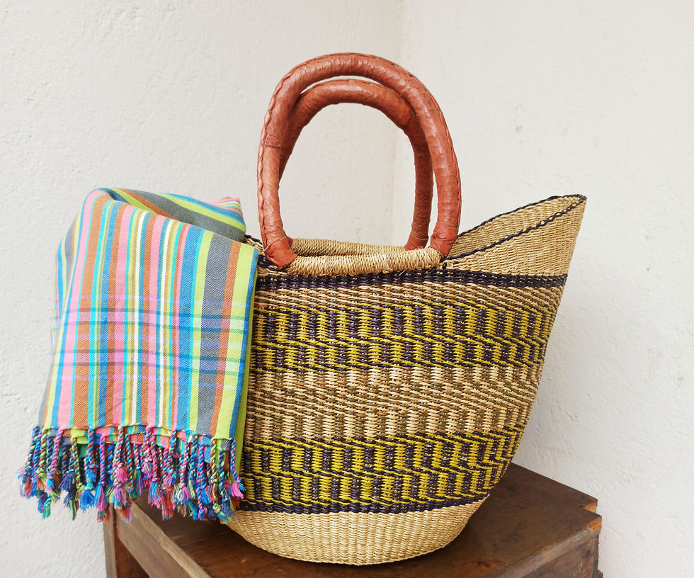Thumbnail: Woven Basket | Bolga Basket | Shopping Basket