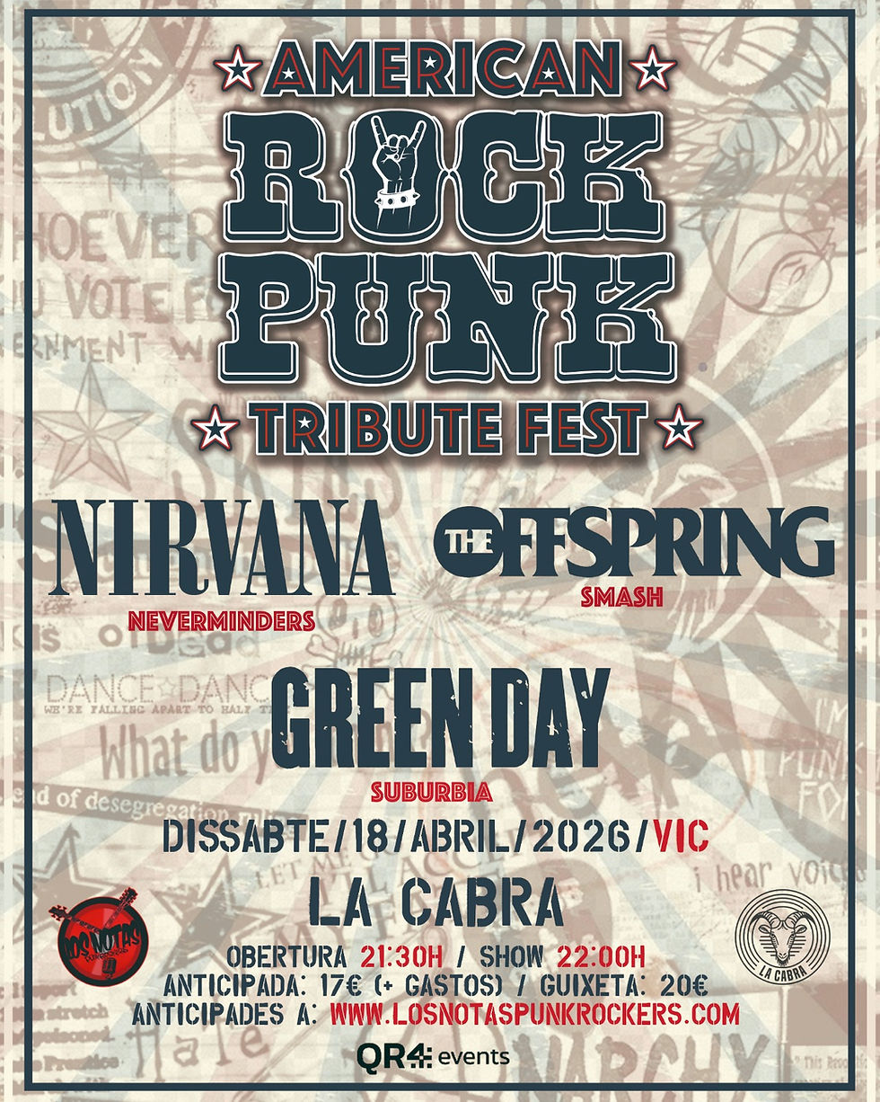 AMERICAN ROCK PUNK  / LA CABRA (VIC) / #TRIBUTE FEST# NIRVANA / GREENDAY / THE OFFSPRING