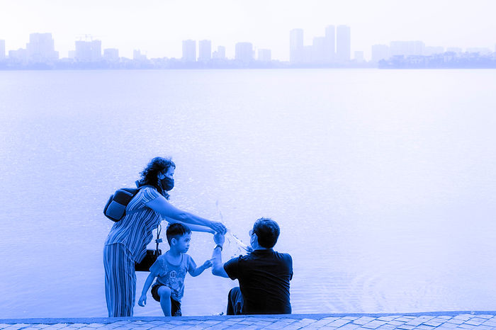 a family in Hanoi