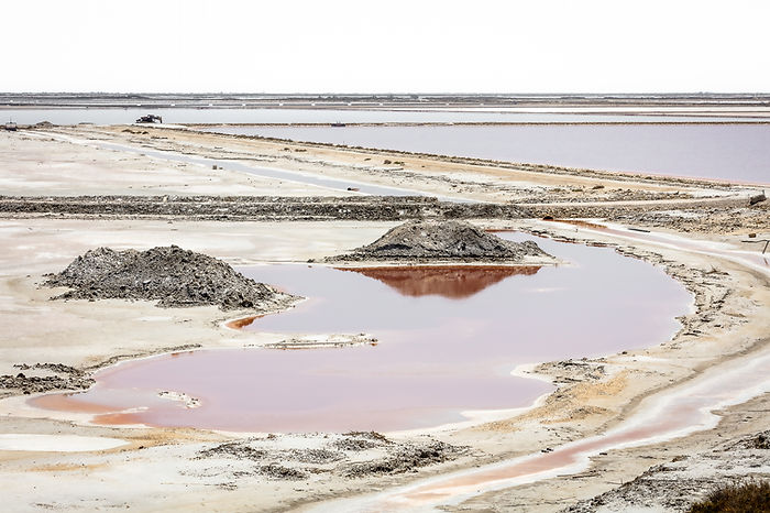 salt fields in Salin de Giraud in France