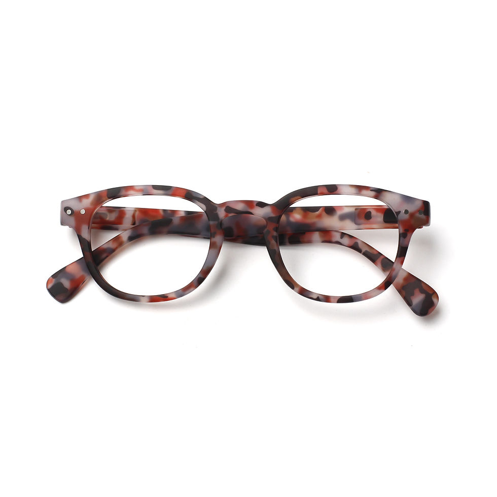 Thumbnail: Turzing Round Reading Glasses Ladies Reading Glasses Spring Hinge Reader Glasses