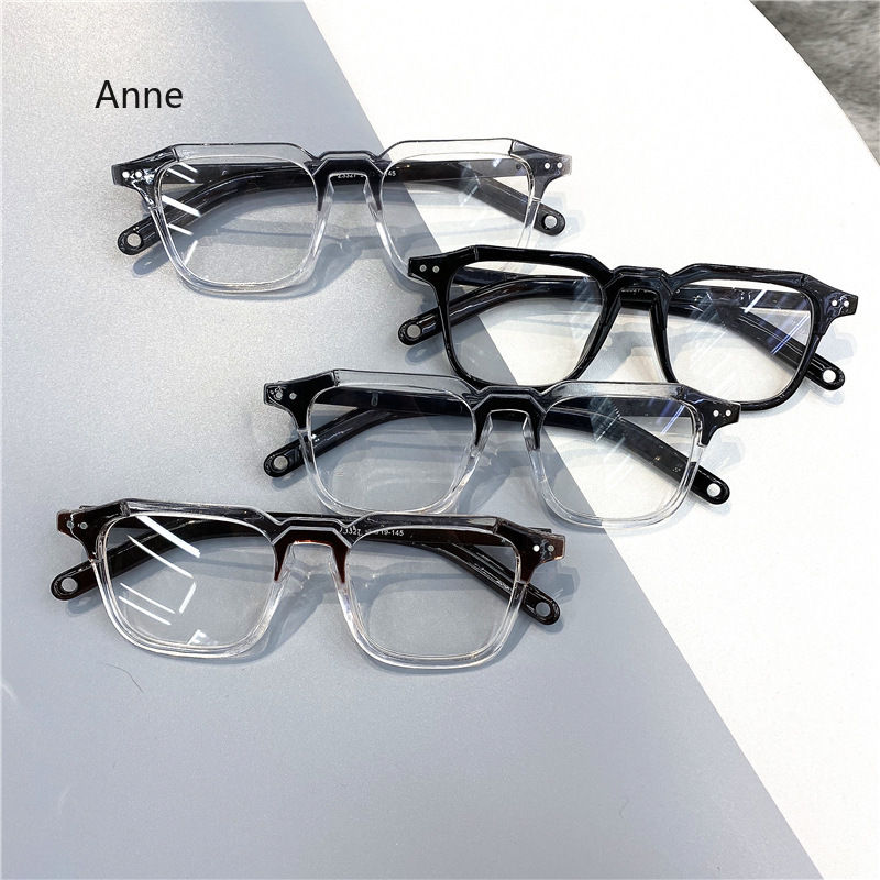 Thumbnail: Korean Retro Glasses Frame Women Lovely Ins No Makeup Plain Glasses Men Eyewear 