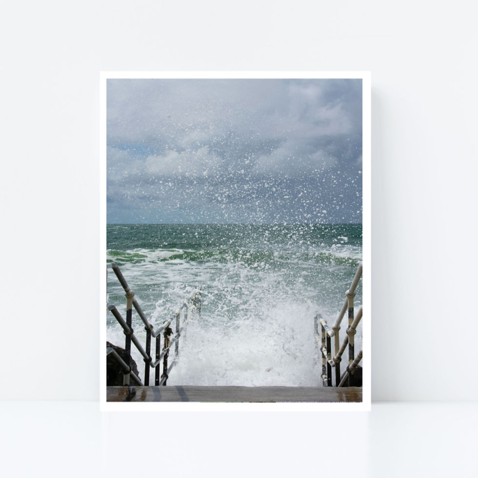 Thumbnail: Lahinch Beach Steps Print