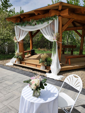 White Voile & Greenery Garland