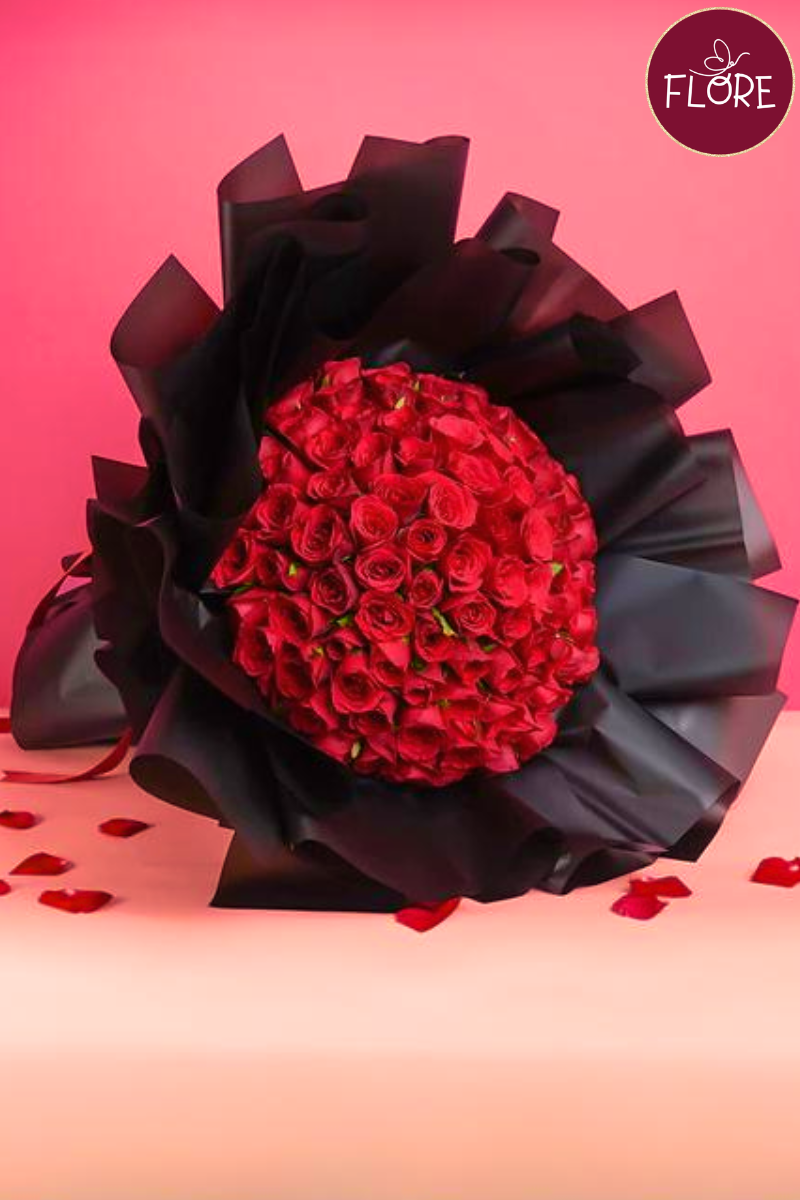 Ramos buchones 100 rosas
