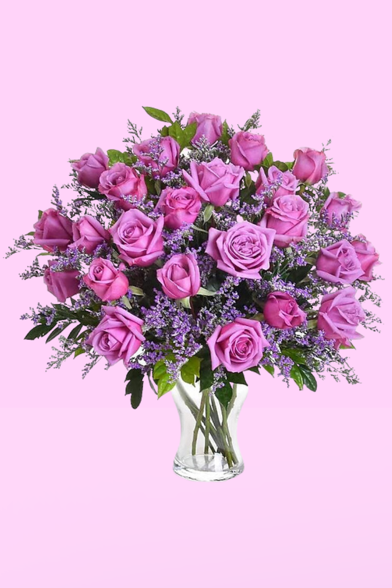 Jarrón con rosas MONTERREY