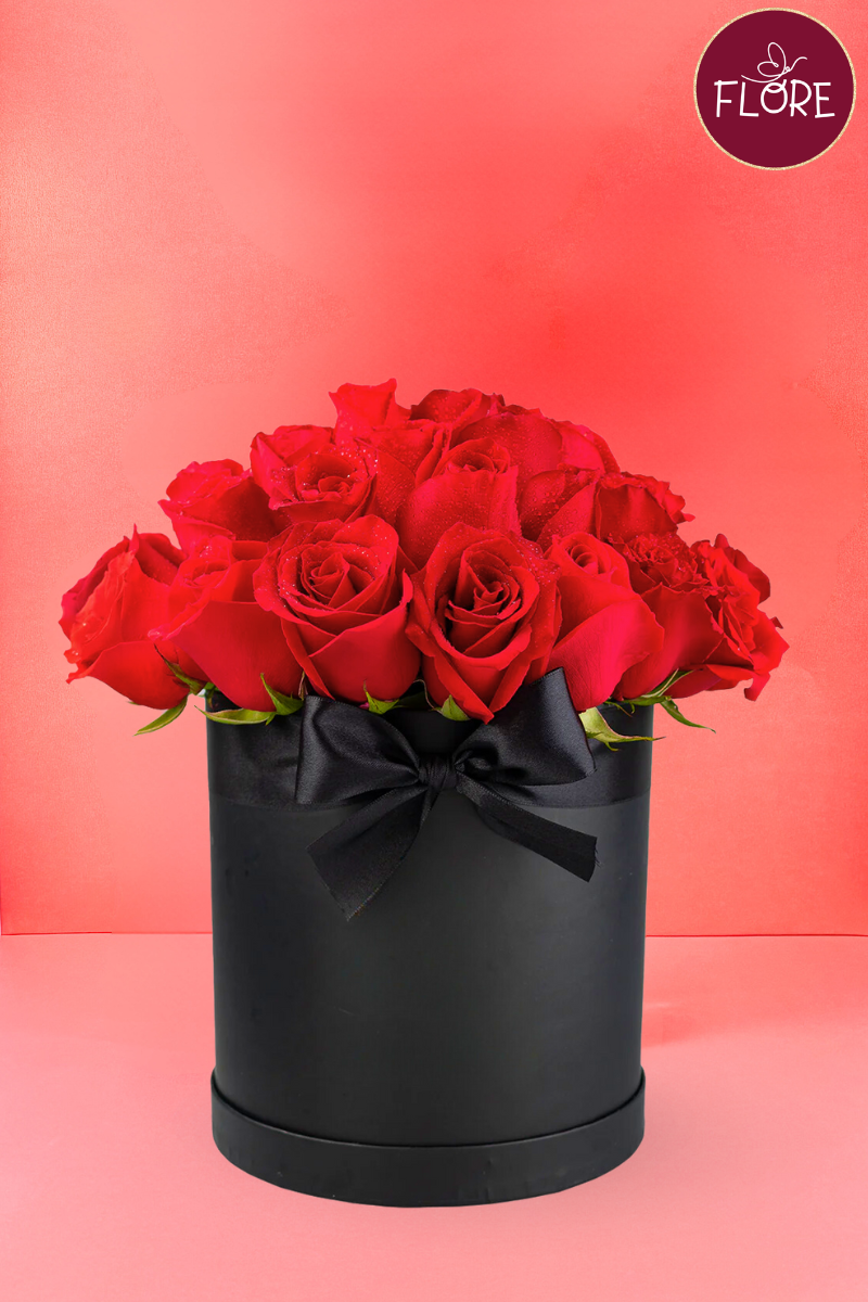 Rosas en caja Flore