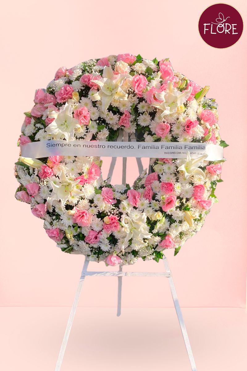 CORONA FÚNEBRE ANEMONIA