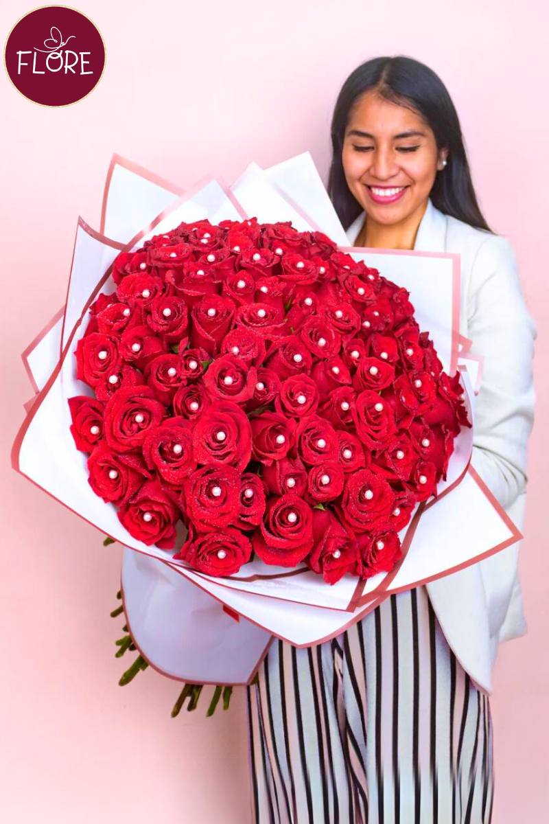 120 Rosas Ramo buchón