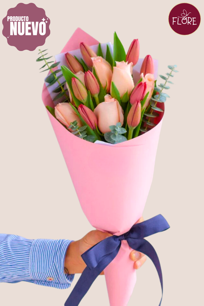 Tulipanes en Ramo