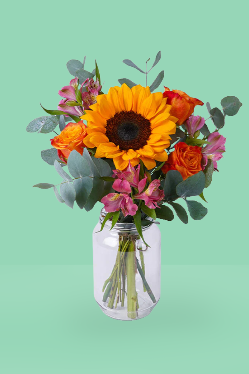 Jarrón con flores