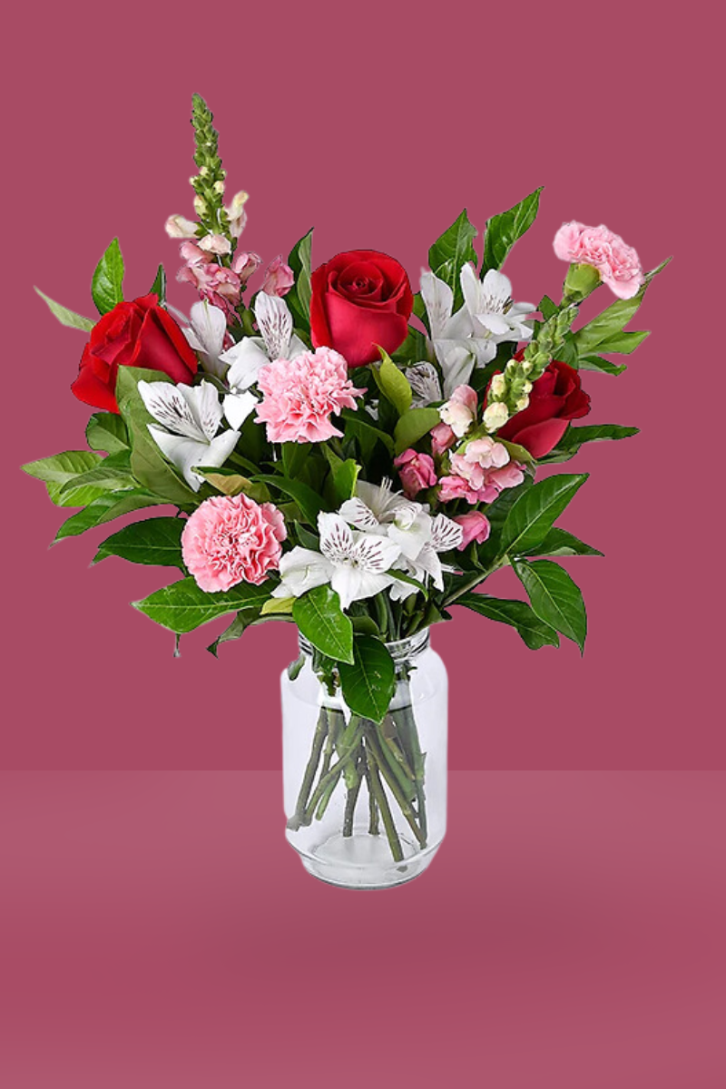 Jarrón de flores frescas MONTERREY