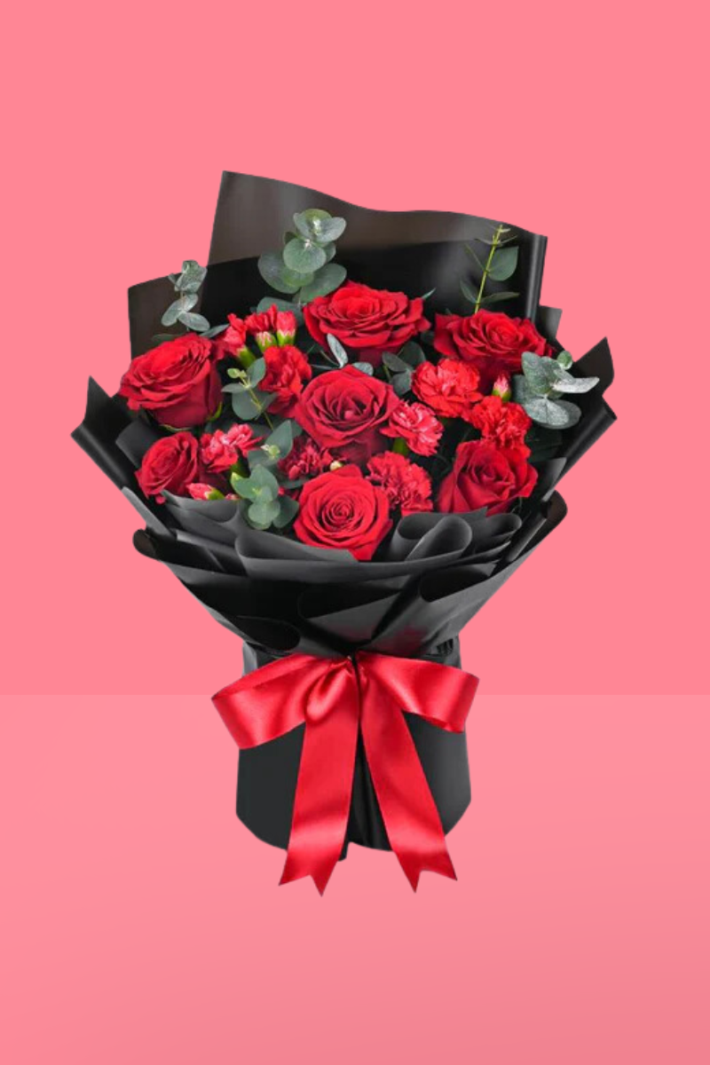 Ramo de rosas y mini claveles TORREÓN