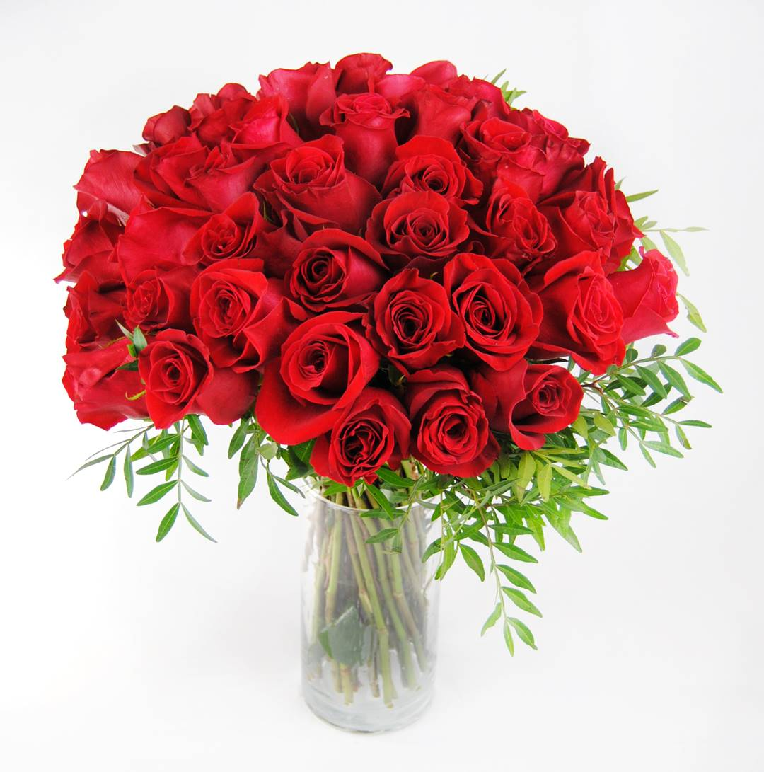 50 Rosas rojas en Florero DURANGO