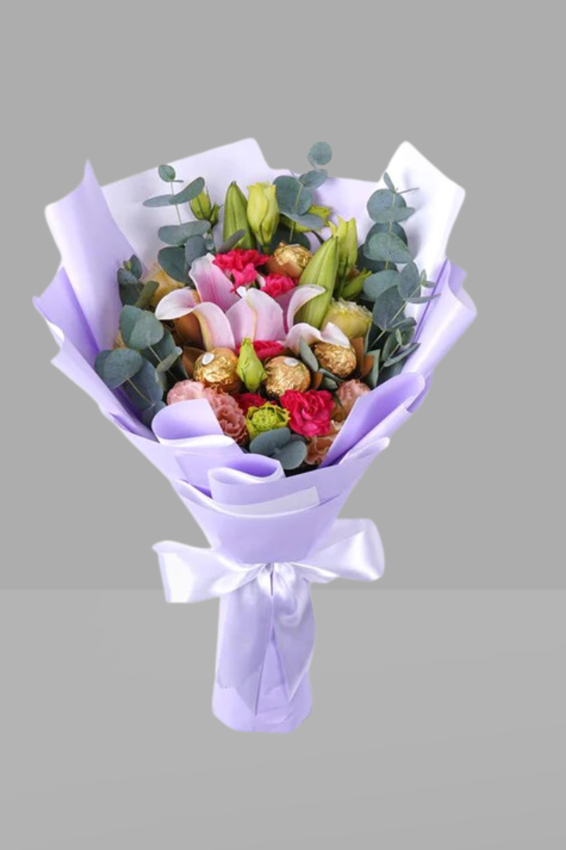 Ramo de Flores con chocolates MONTERREY