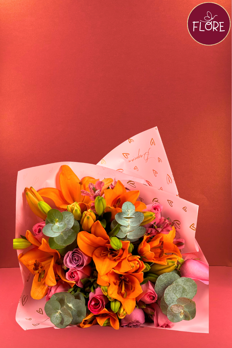Bouquet de rosas energía