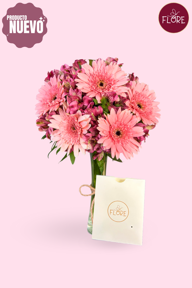 Astromelias y gerberas