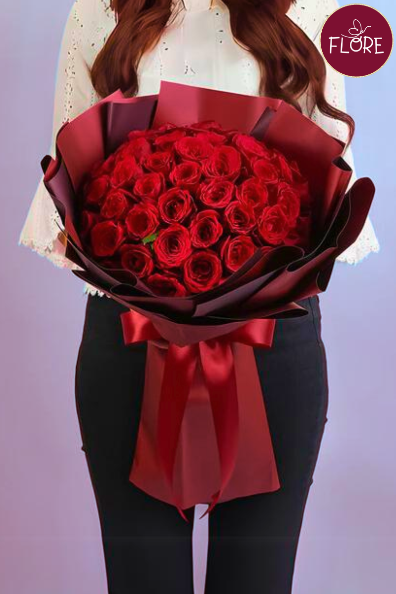 50 rosas ramos buchones