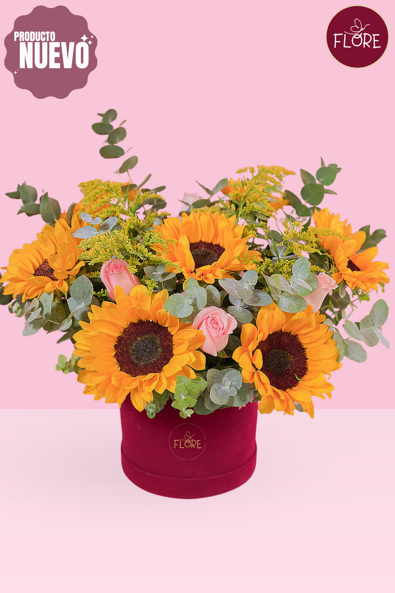 Girasoles y rosas Vel