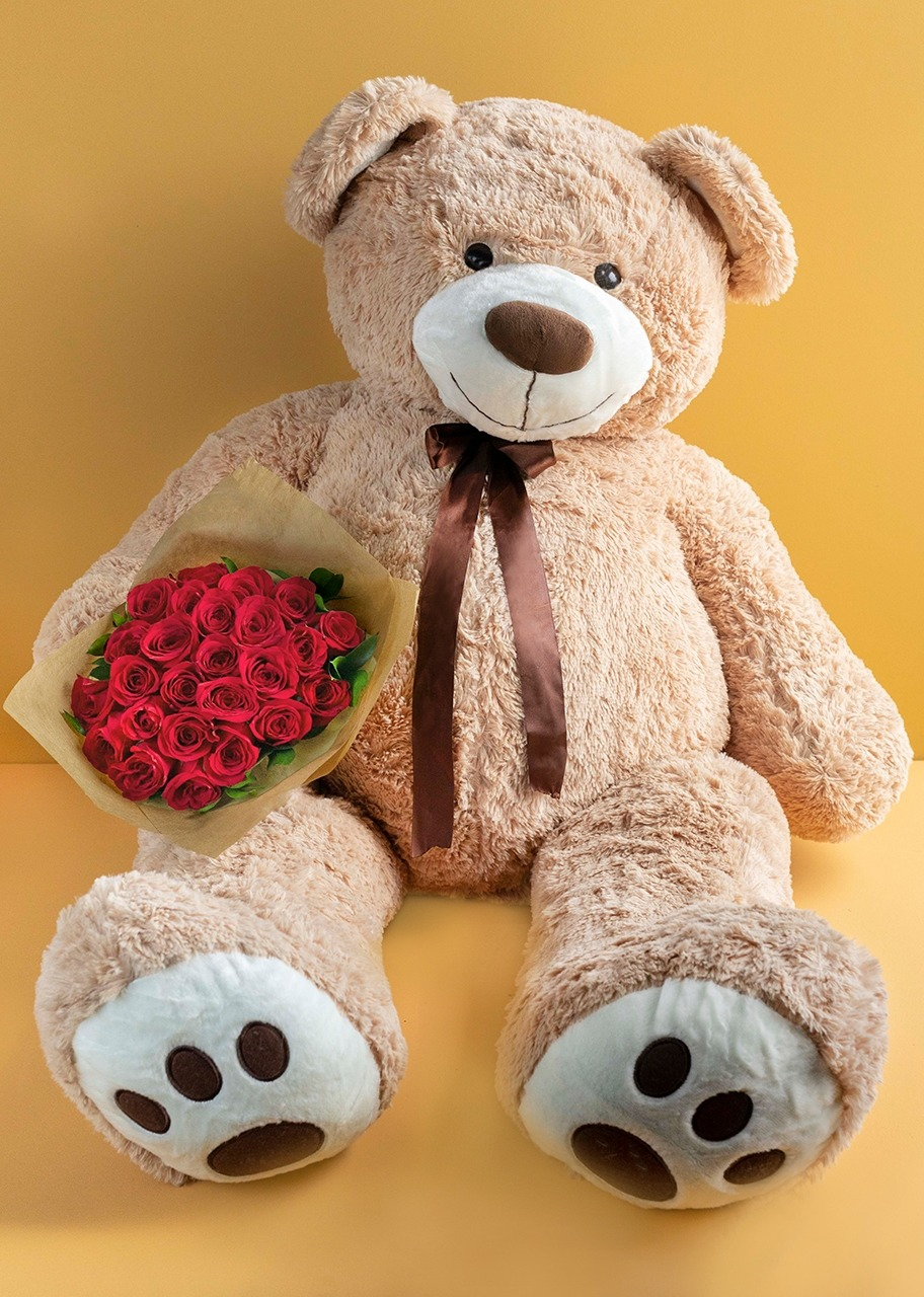 Oso Gigante con Rosas TAMPICO