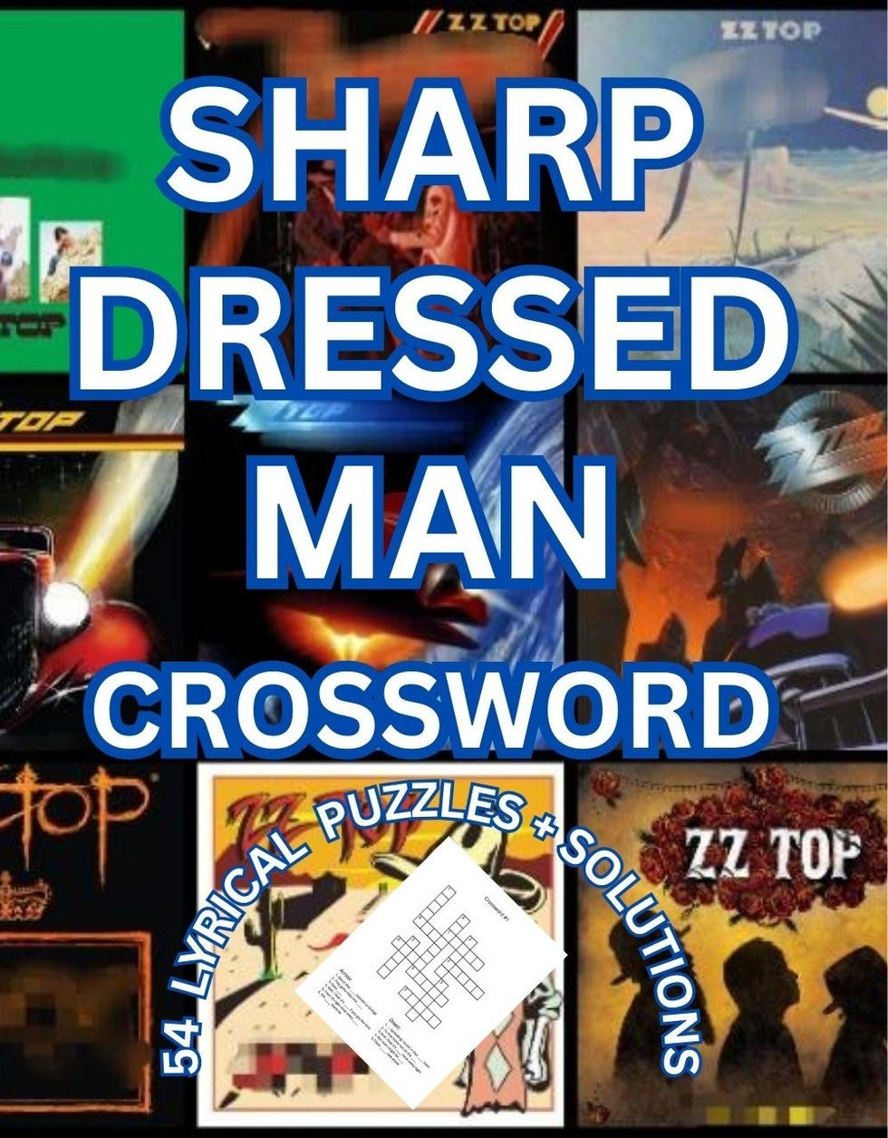 ZZ TOP CROSSWORD BOOK COVER FRONT