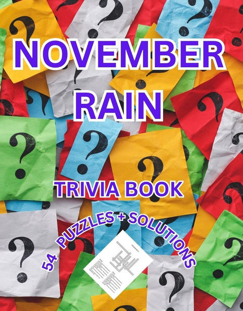 GUNS N' ROSES TRIVIA PUZZLE BOOK COVER FRONT