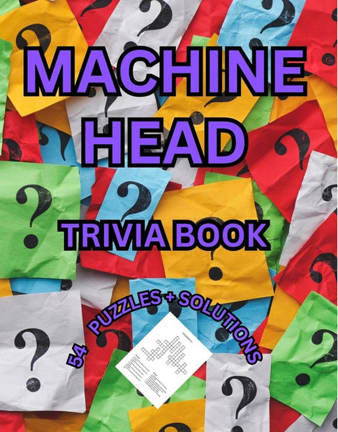 DEEP PURPLE TRIVIA PUZZLE BOOK COVER FRONT