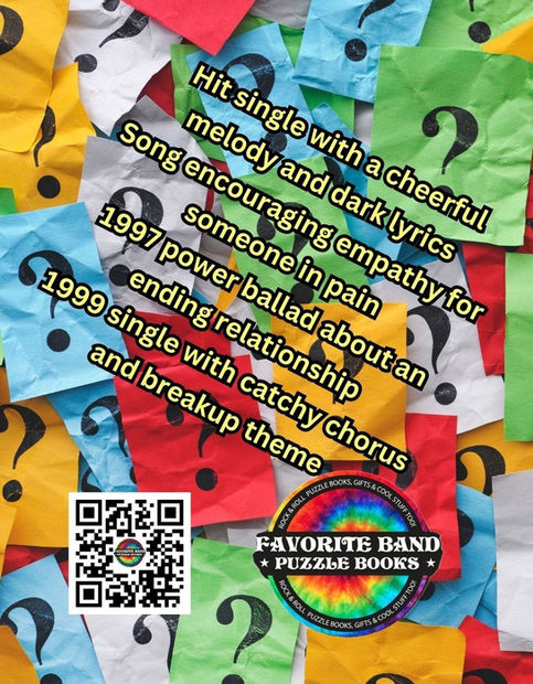 THIRD EYE BLIND TRIVIA PUZZLE BOOK COVER BACK
