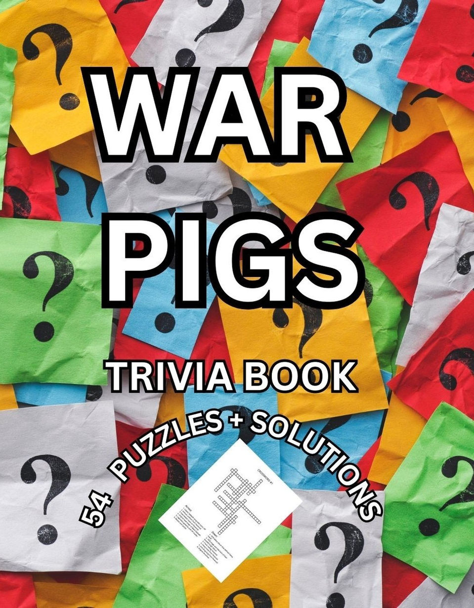 BLACK SABBATH TRIVIA PUZZLE BOOK COVER FRONT