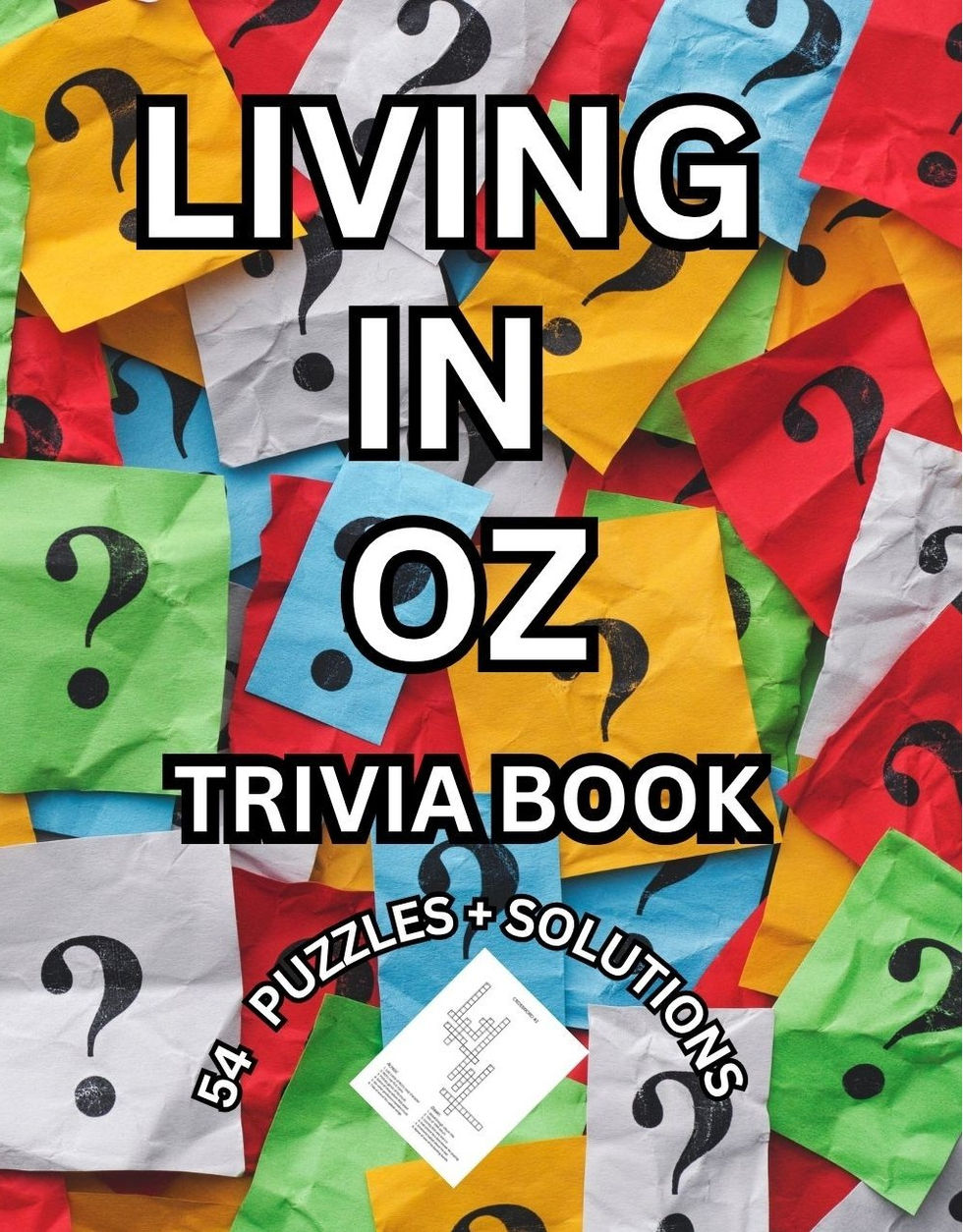 RICK SPRINGFIELD TRIVIA PUZZLE BOOK COVER FRONT