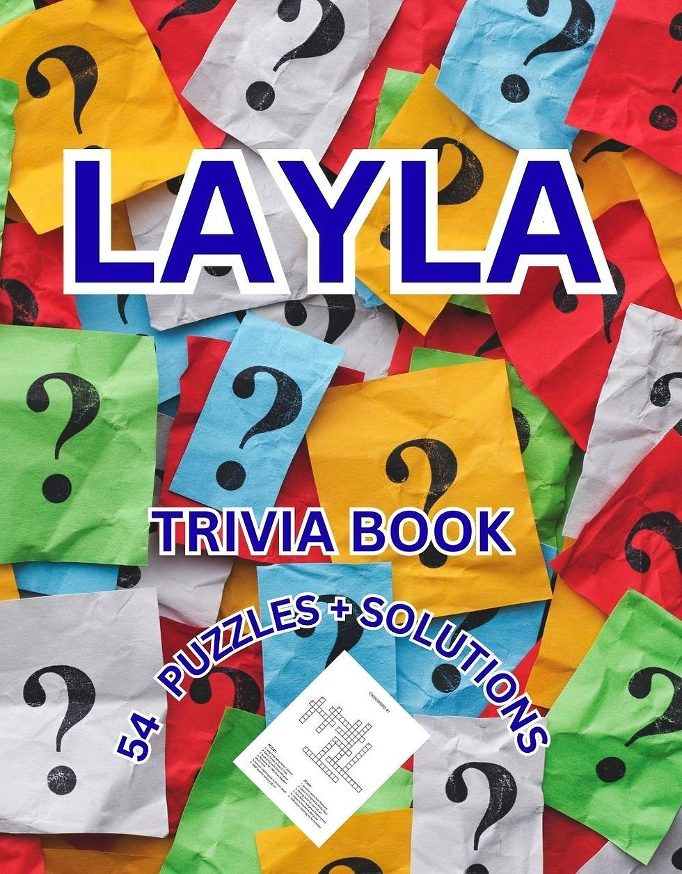 ERIC CLAPTON TRIVIA PUZZLE BOOK COVER FRONT