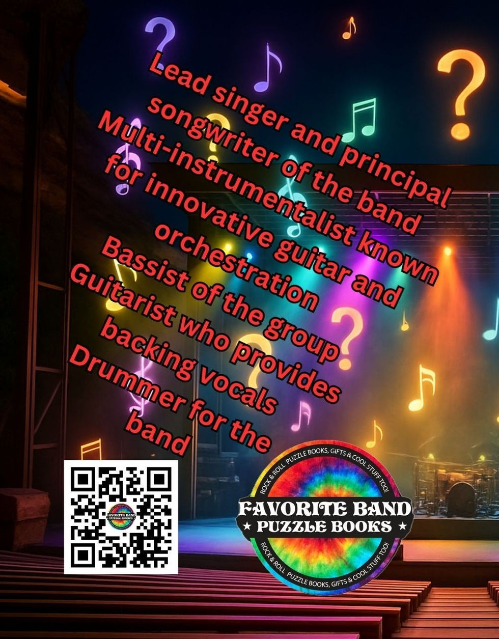 RADIOHEAD TRIVIA PUZZLE BOOK COVER BACK