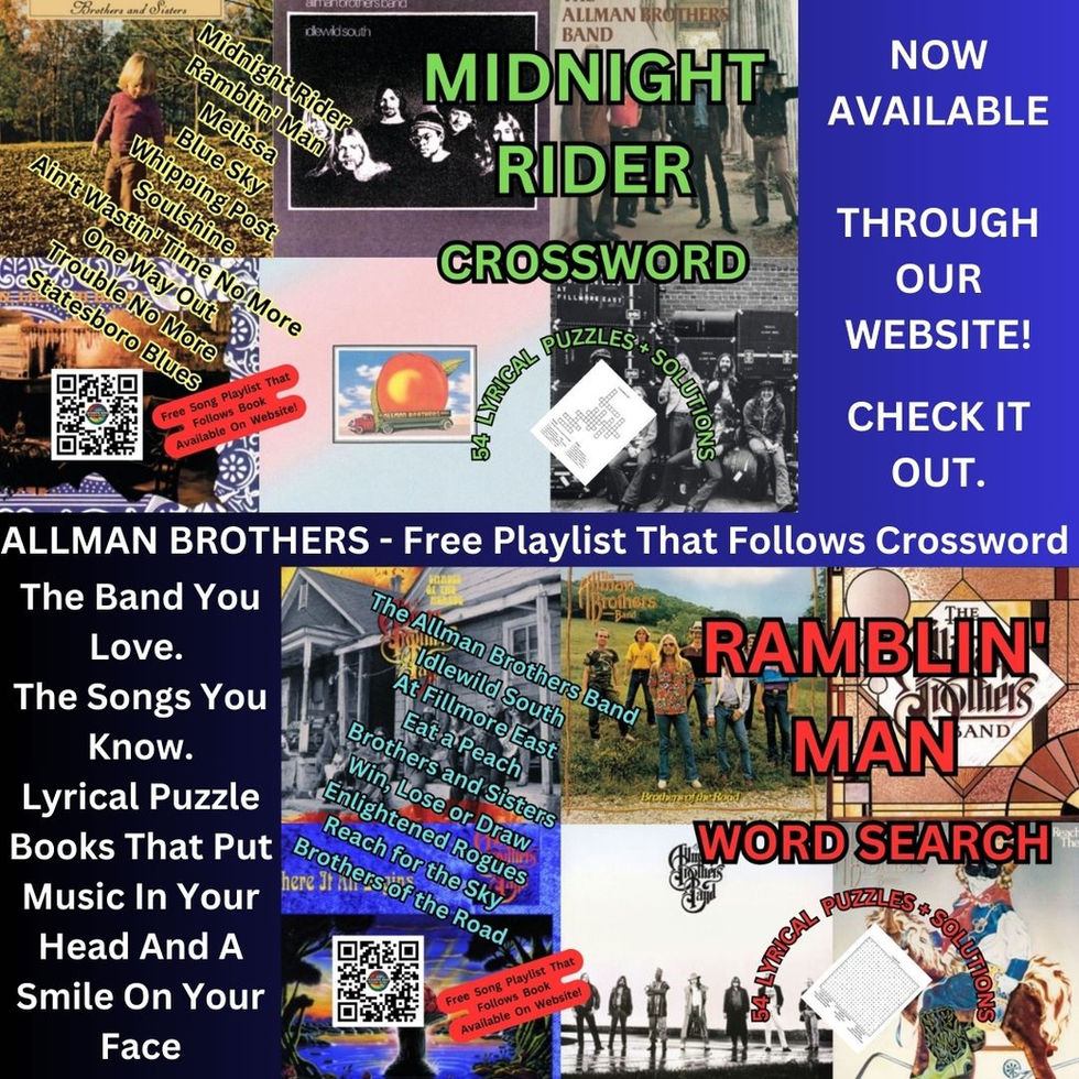 ALLMAN BROTHERS PUZZLE BOOK BUNDLE
