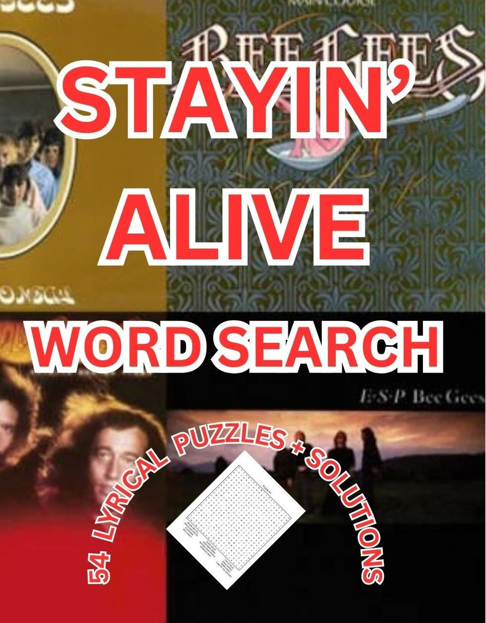 BEE GEES WORD SEARCH