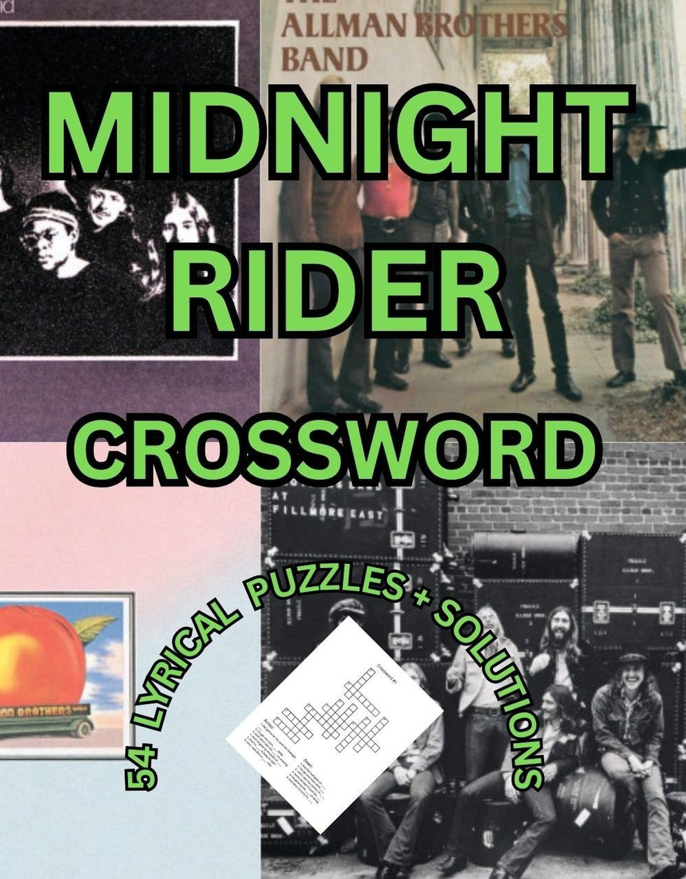 ALLMAN BROTHERS BAND CROSSWORD