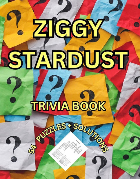 BOWIE TRIVIA PUZZLE BOOK COVER FRONT
