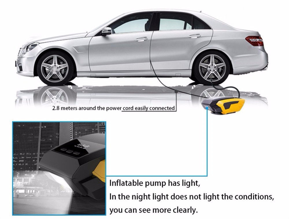 Electric Car Air Pump Inflator Tool