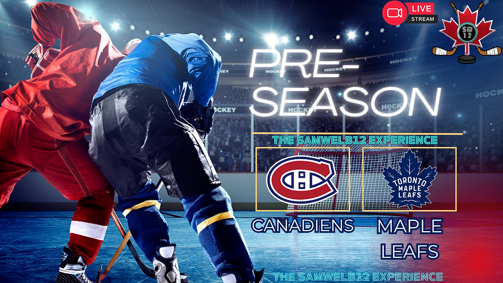MONTREAL CANADIENS vs TORONTO MAPLE LEAFS | Preseason - Live Play-by-Play - Oct 2