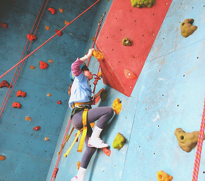 Child Rock Climbing