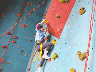 Child Rock Climbing