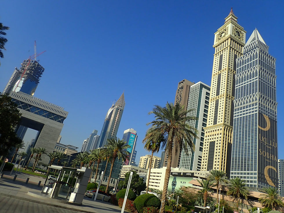 DIFC financial district in Dubai