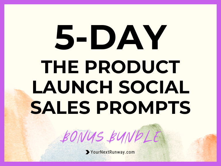 5-Day The Product Social Sales Prompts