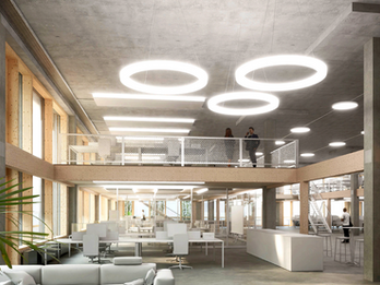 Visualisierung Büro Galerie