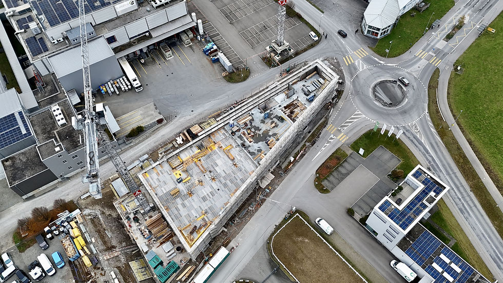 Baustelle Virgin von oben