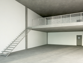 Visualisierung Galerie Treppe Rohbau