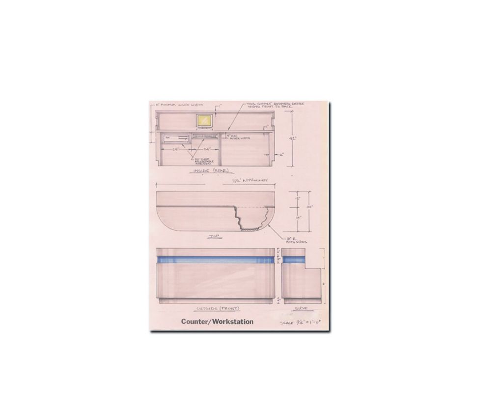Reception Desk - sketch