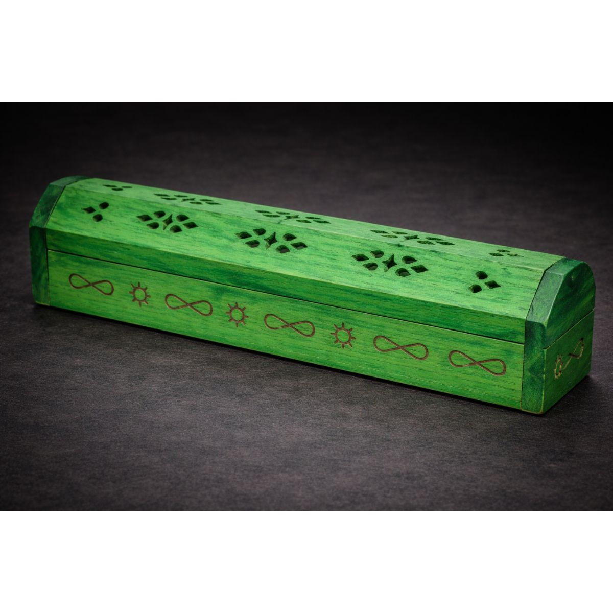Green Wooden Incense Burner Box